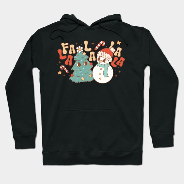 Fa La La La Llama Christmas Hoodie by MZeeDesigns